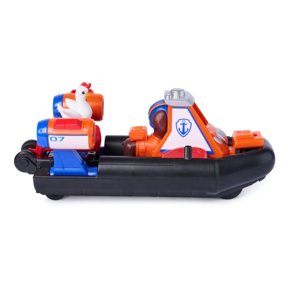 Set de joaca vehicul si figurine, Paw Patrol, Search and Rescue Hovercraft, Zuma, 20155161