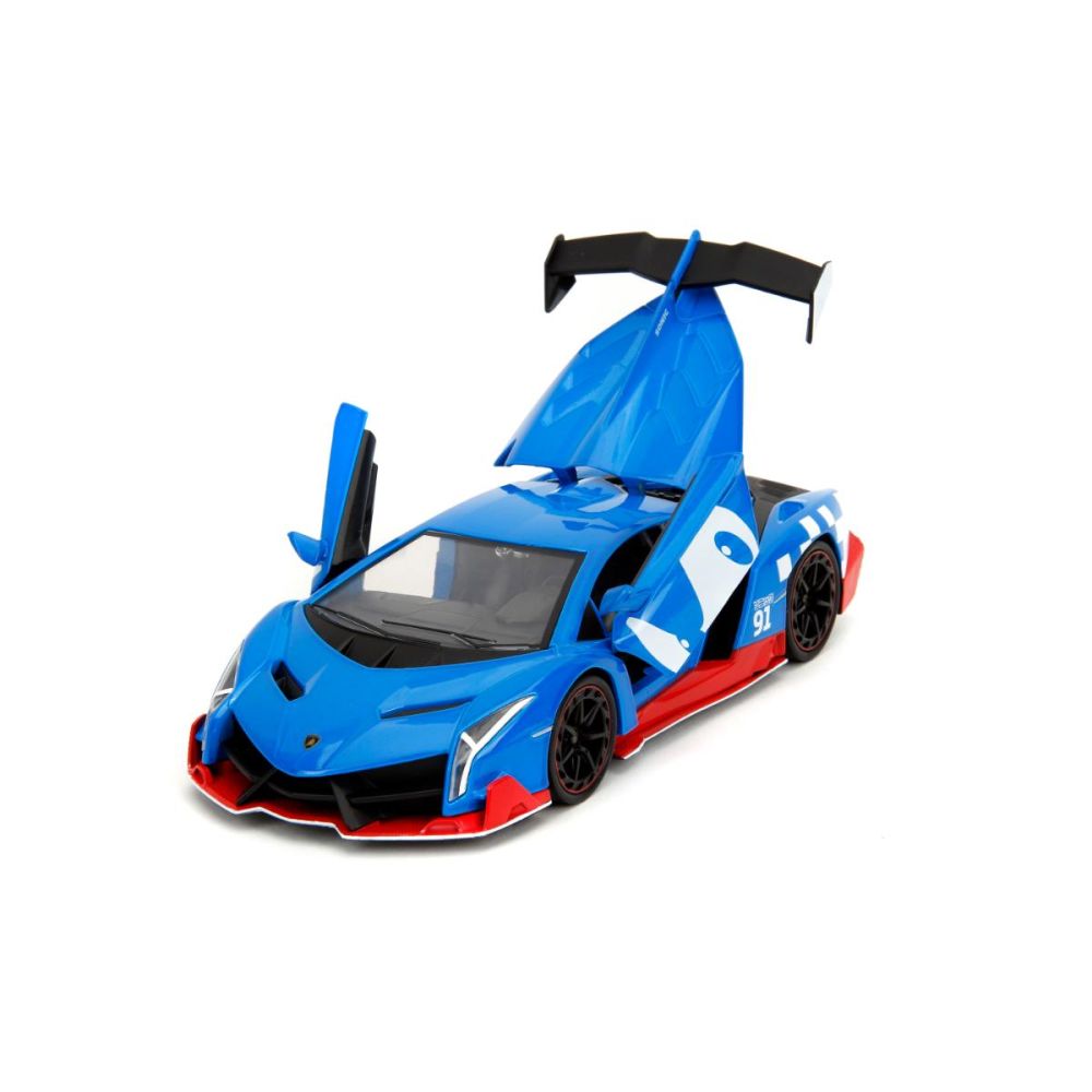 Masina si figurina, Jada, Sonic the Hedgehog, Lamborghini Veneno, 1:24