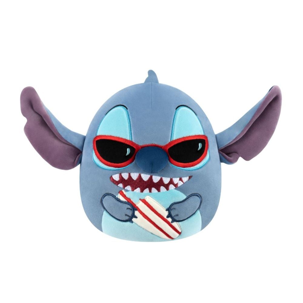 Jucarie de plus, Squishmallows, Disney Stitch cu placa de surf, 20 cm