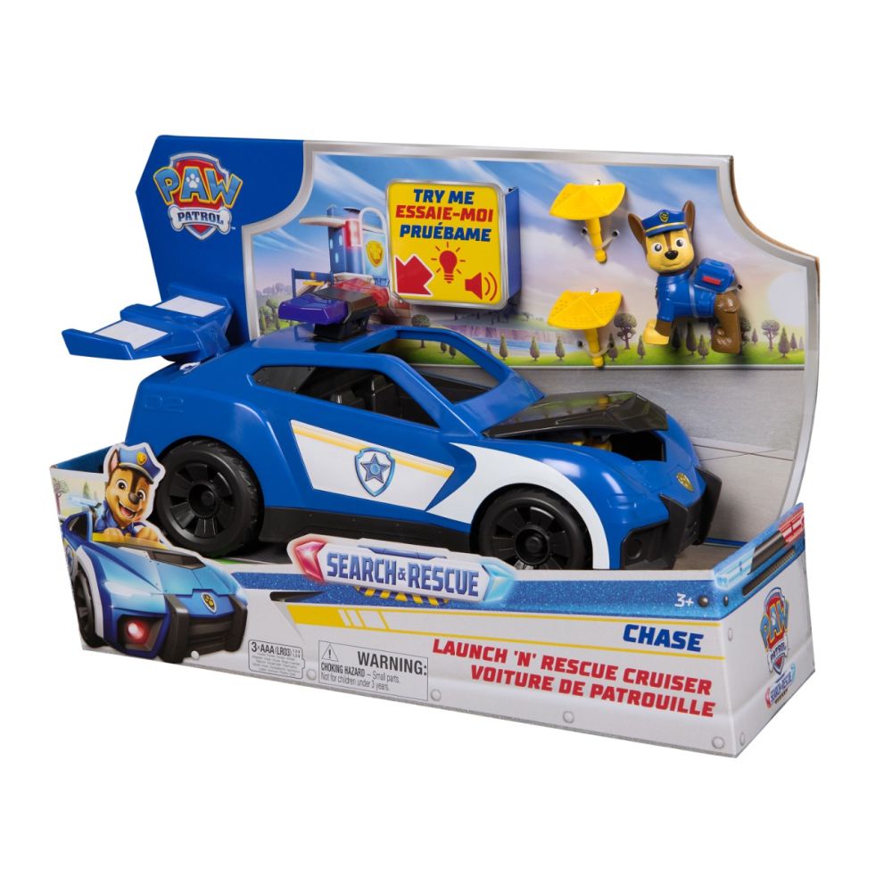 Masina cu figurina, Paw Patrol, Launch and Rescue Cruiser, Chase, 6074962
