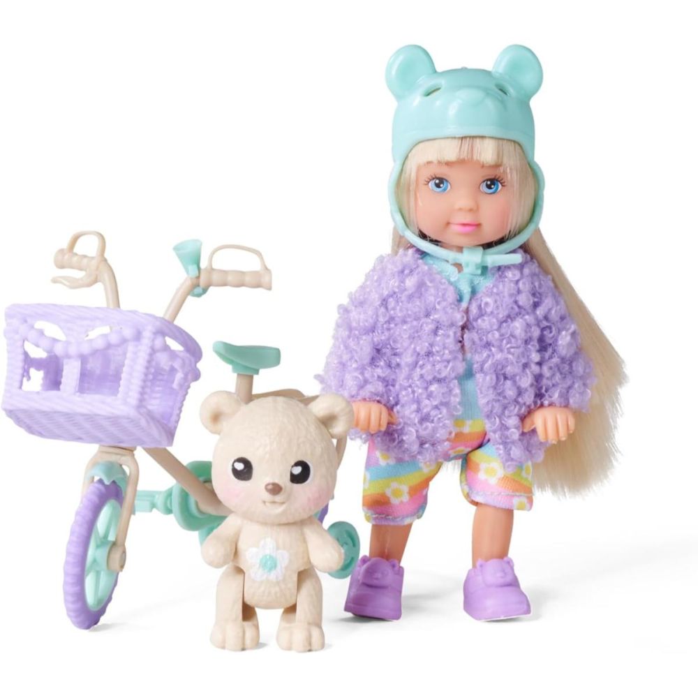 Set de joaca cu papusa, Evi Love, Teddy bike