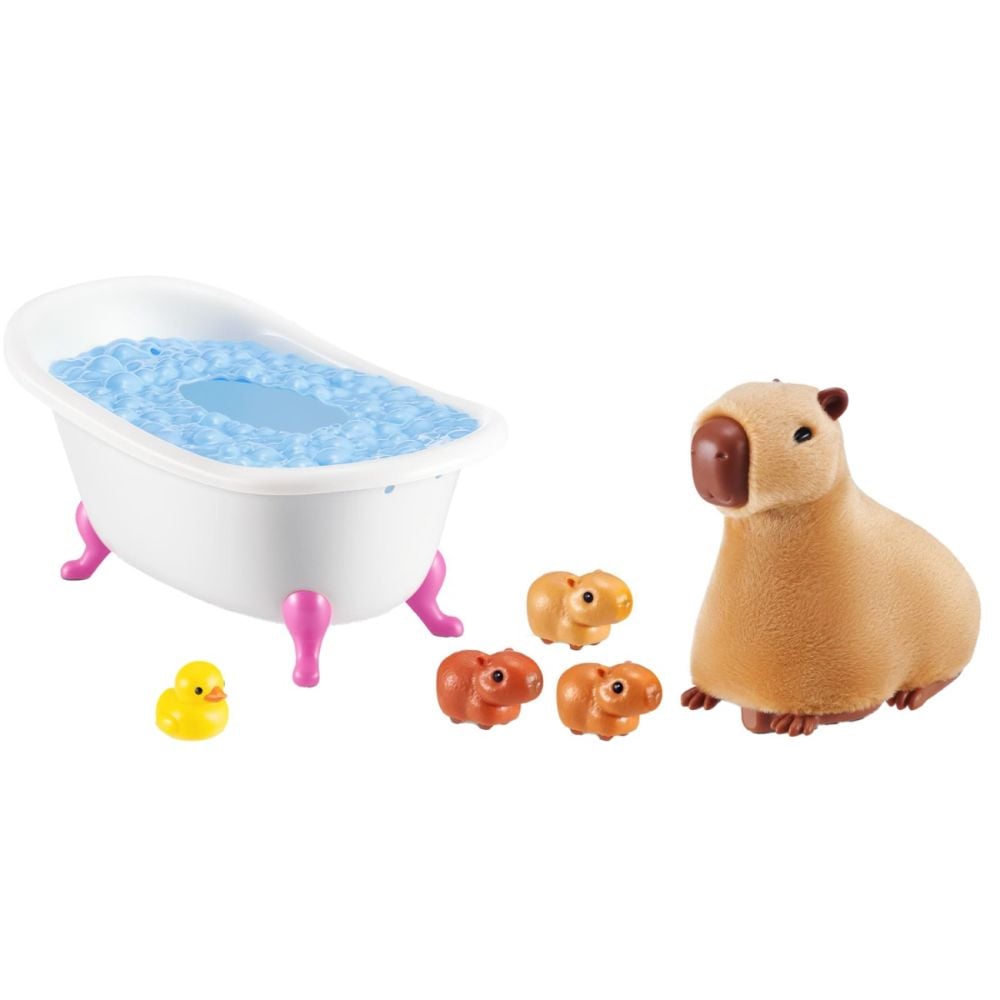 Set de joaca interactiv, Pets Alive, Mama Capybara si Puii sai