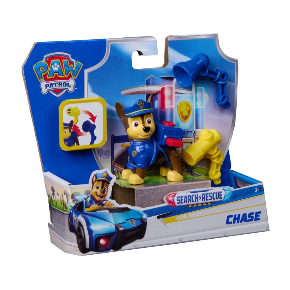 Figurina cu accesorii, Paw Patrol, Search and Rescue, Chase, 20155502