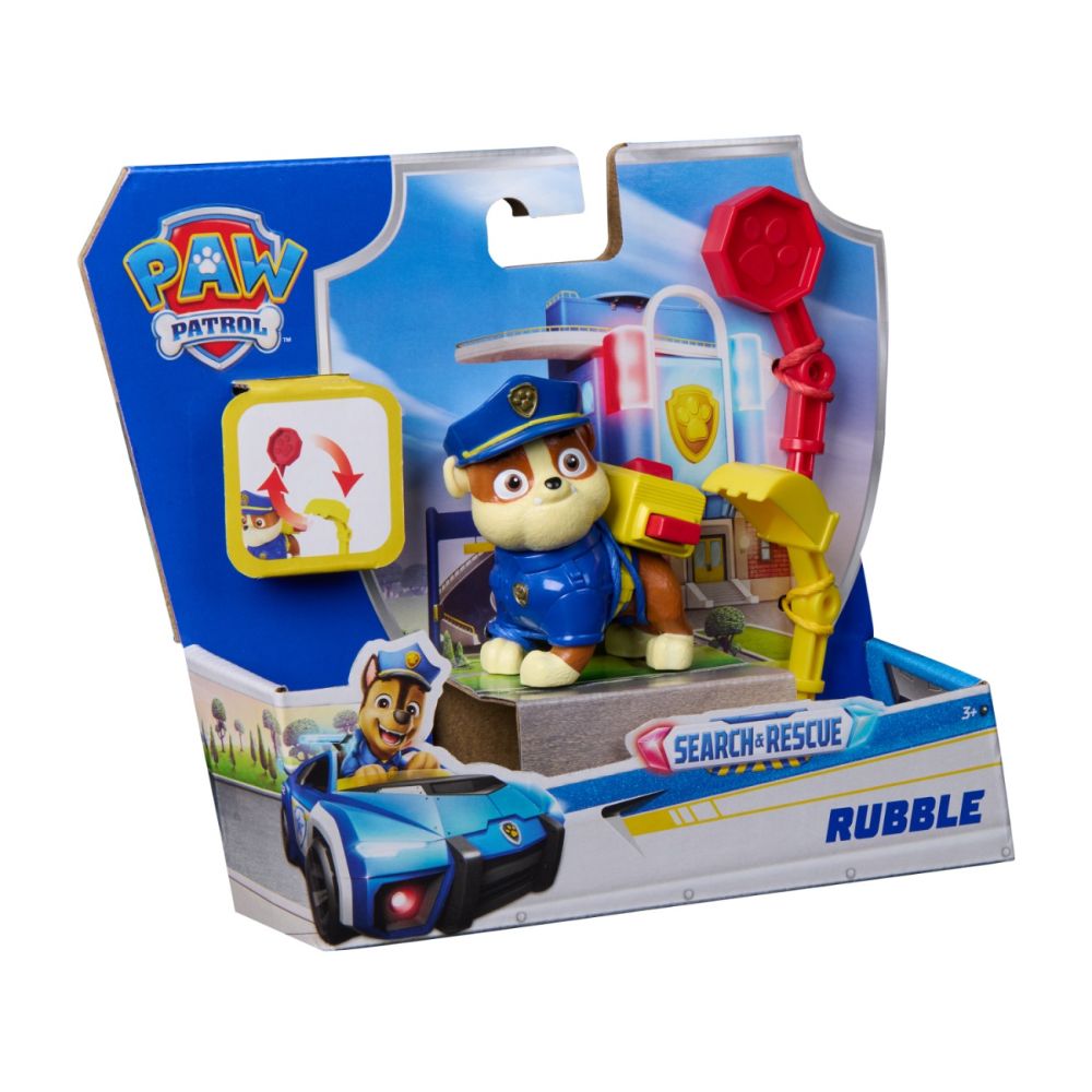 Figurina cu accesorii, Paw Patrol, Search and Rescue, Rubble, 20155504