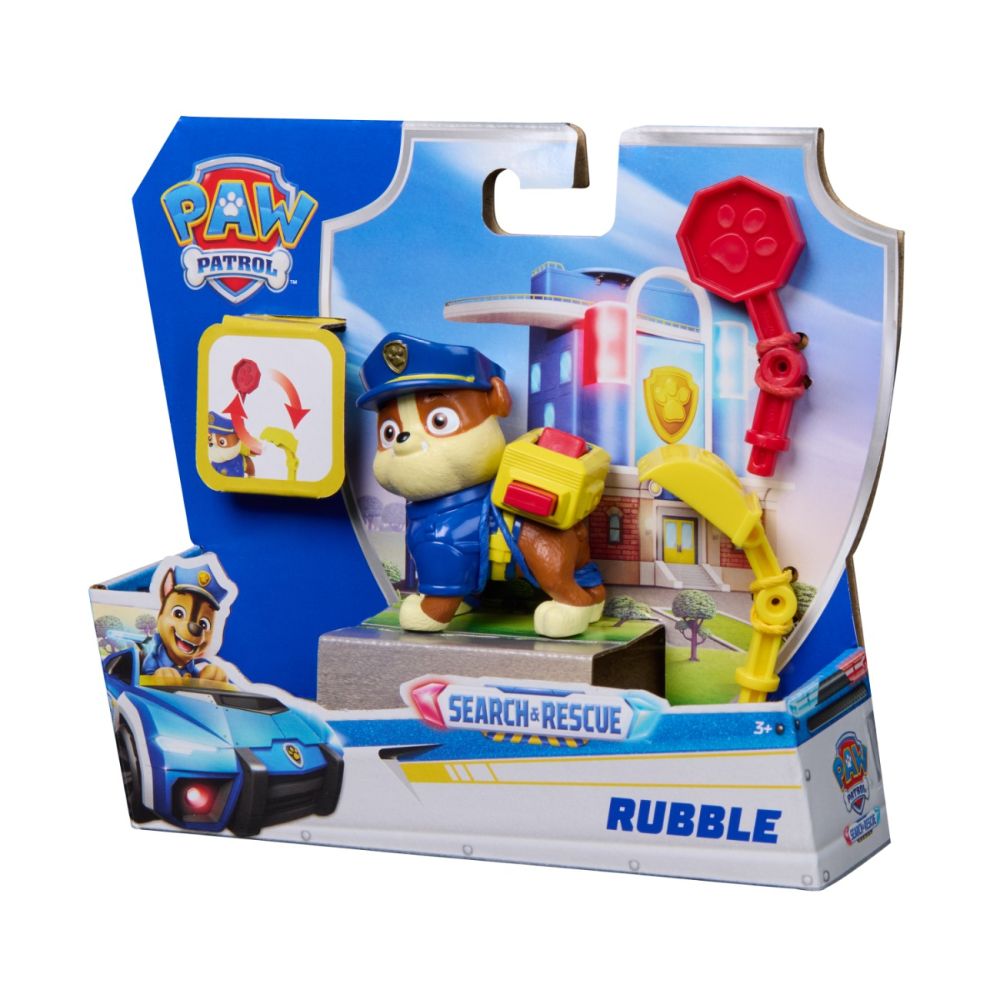 Figurina cu accesorii, Paw Patrol, Search and Rescue, Rubble, 20155504