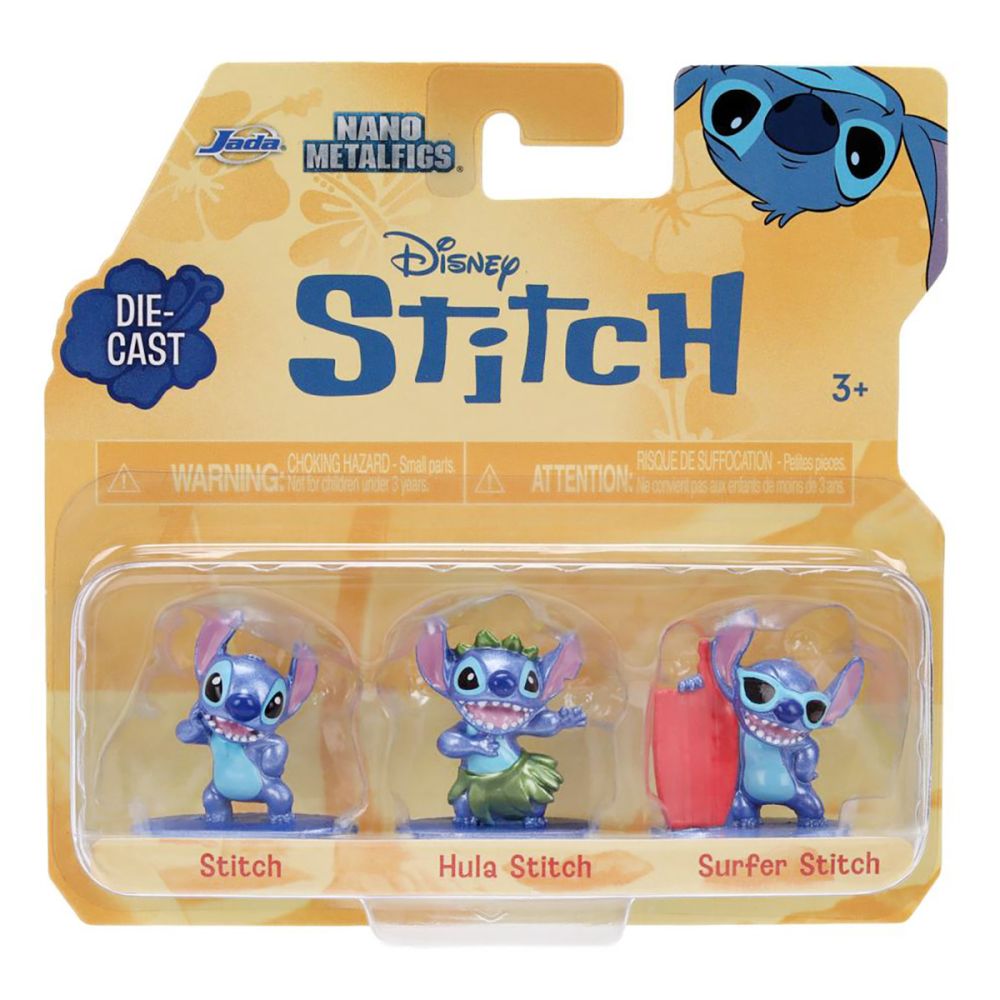 Set 3 figurine, Jada, Disney Stitch, 4 cm