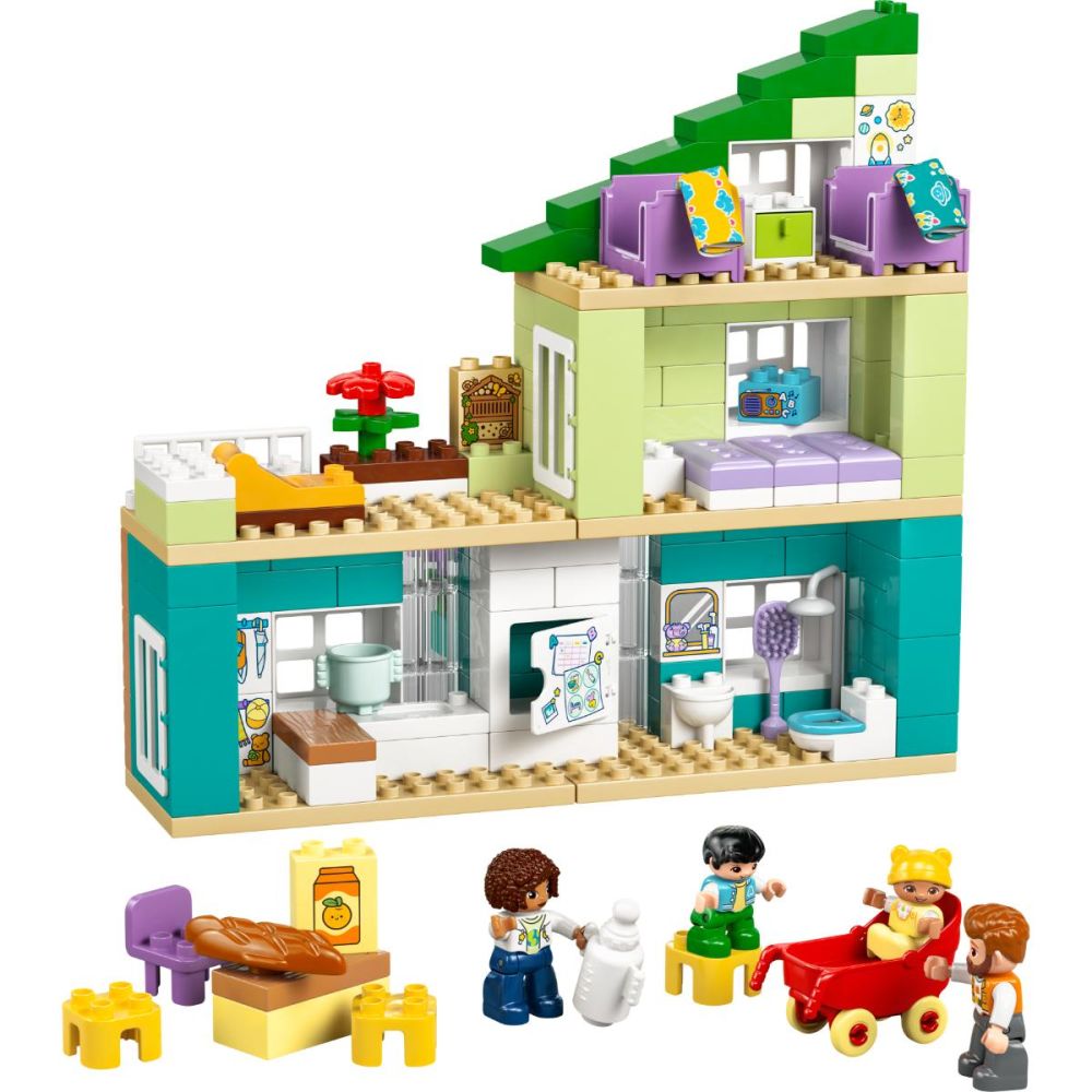 LEGO® DUPLO - Casa moderna de familie 3 in 1, cu figurine (10470)
