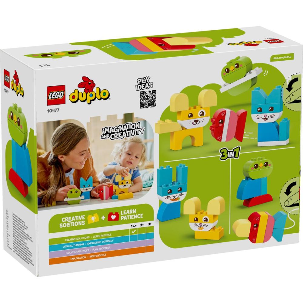 LEGO® DUPLO - Animalute de companie creative 3 in 1 (10477)