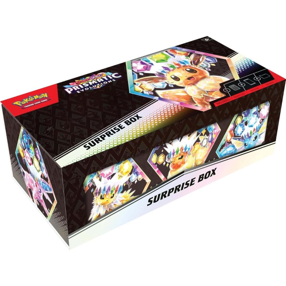 Set carti de joc, Pokemon, Scarlet & Violet 8.5, Prismatic Evolutions, Surprise Box