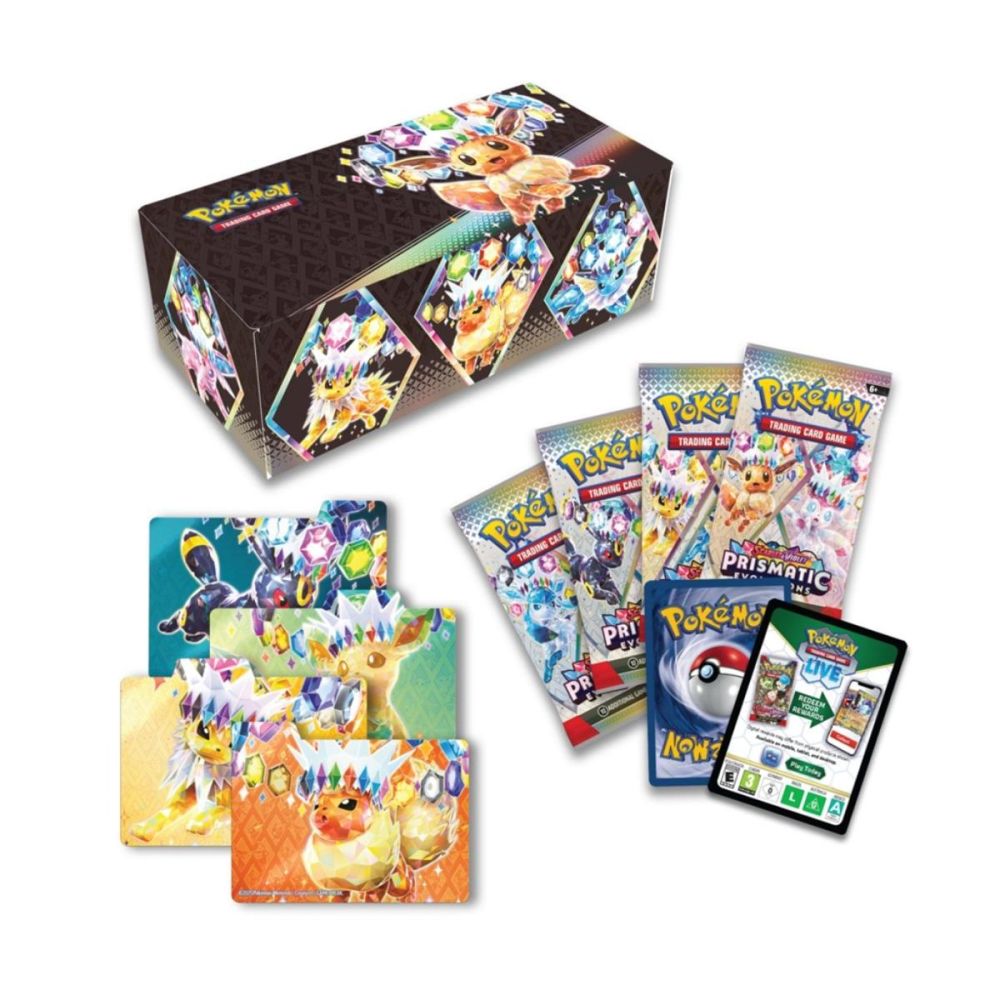 Set carti de joc, Pokemon, Scarlet & Violet 8.5, Prismatic Evolutions, Surprise Box