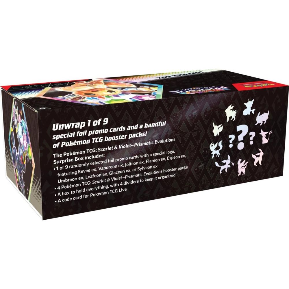 Set carti de joc, Pokemon, Scarlet & Violet 8.5, Prismatic Evolutions, Surprise Box