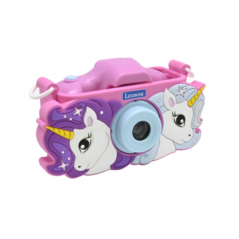 Camera digitala foto-video cu husa, Lexibook, Unicorn