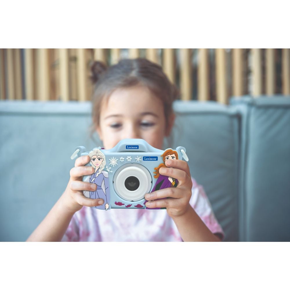 Camera digitala foto-video cu husa, Lexibook, Disney Frozen