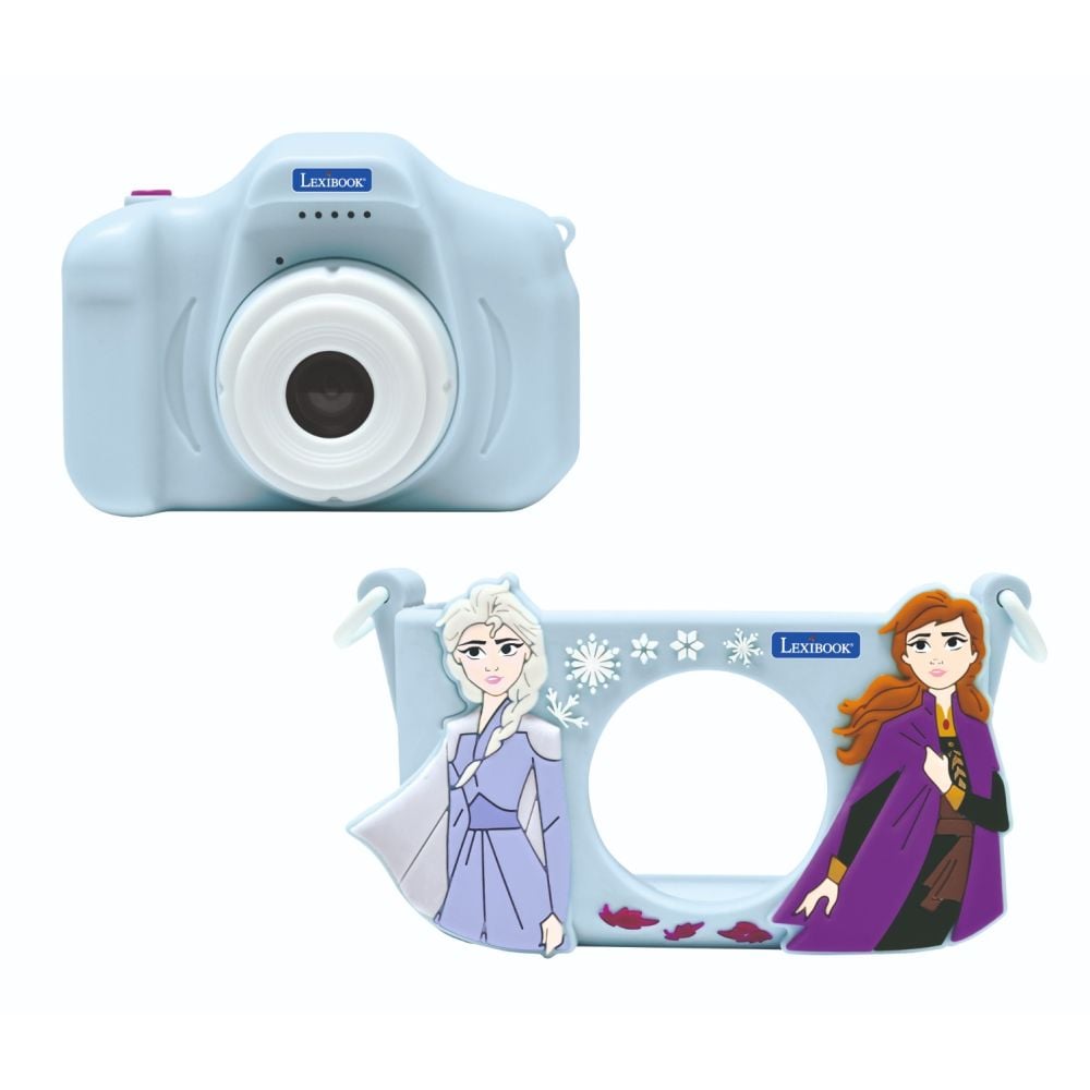 Camera digitala foto-video cu husa, Lexibook, Disney Frozen