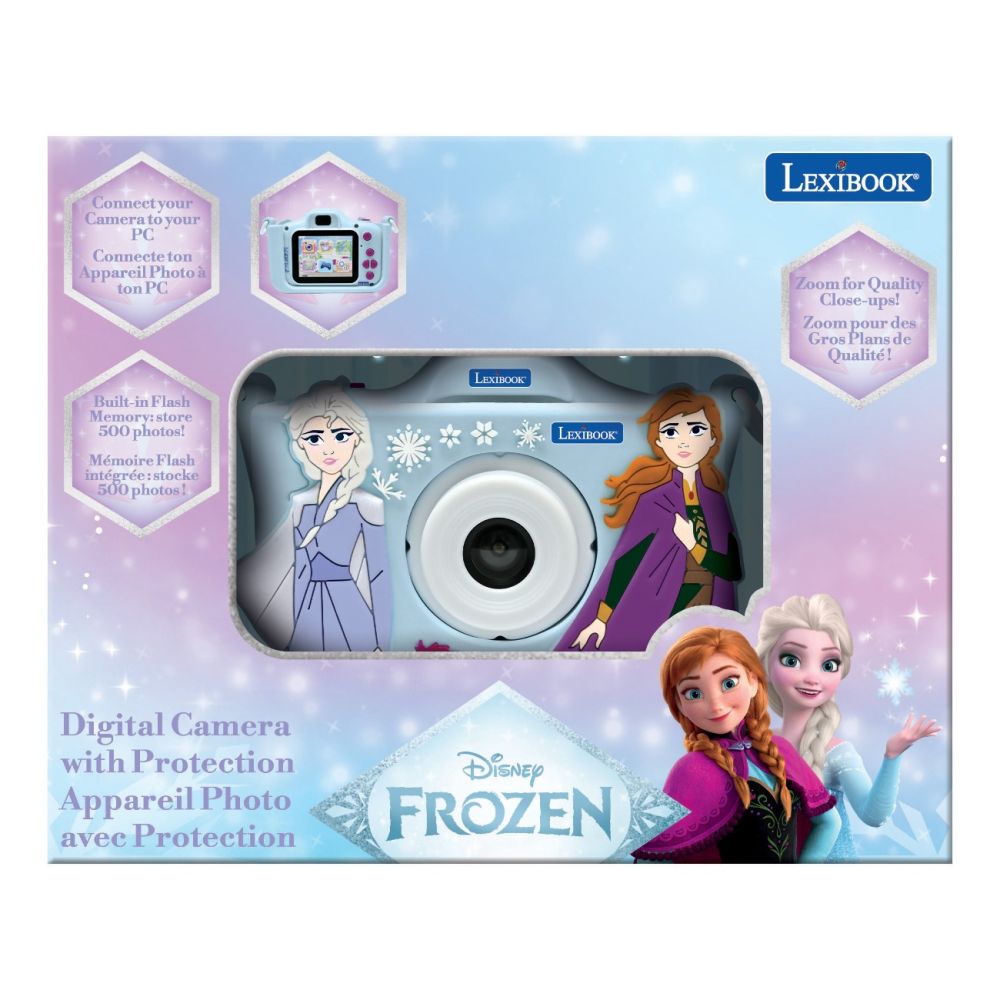 Camera digitala foto-video cu husa, Lexibook, Disney Frozen