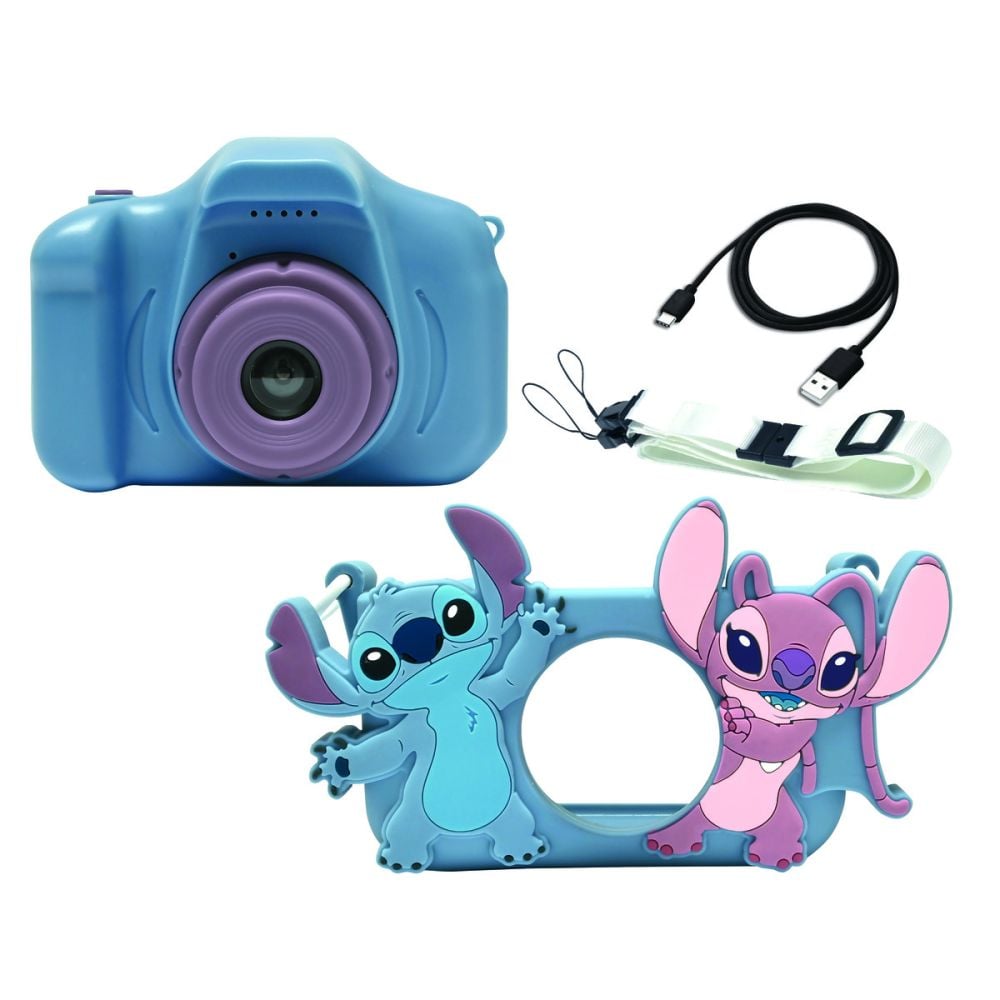 Camera digitala foto-video cu husa, Lexibook, Disney Stitch, 8GB