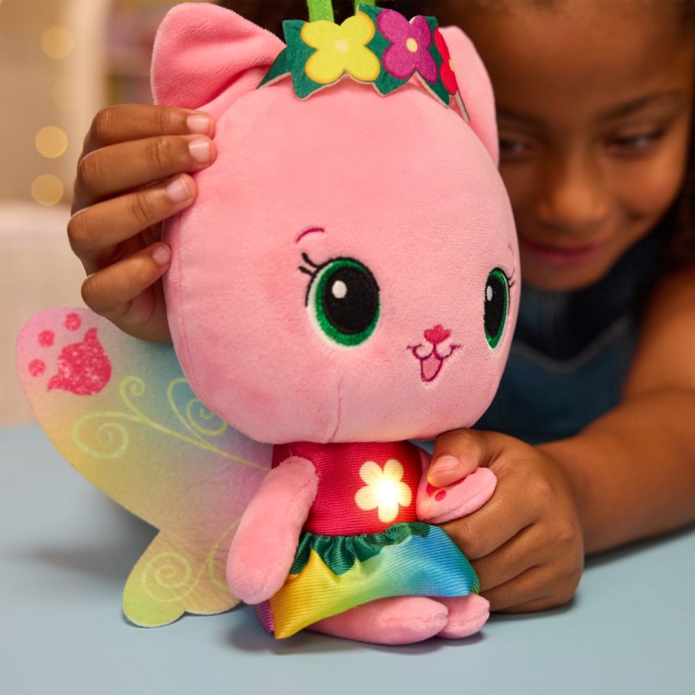Jucarie de plus cu lumini, Gabbys Dollhouse, Fairylandia, Kitty-Fairy
