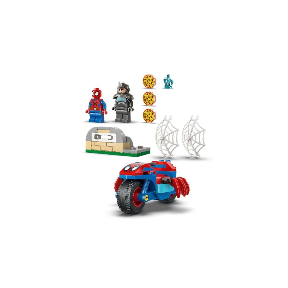 Spider  LEGO® Spidey - Spidey pe motocicleta vs Rhino (11206) | Noriel