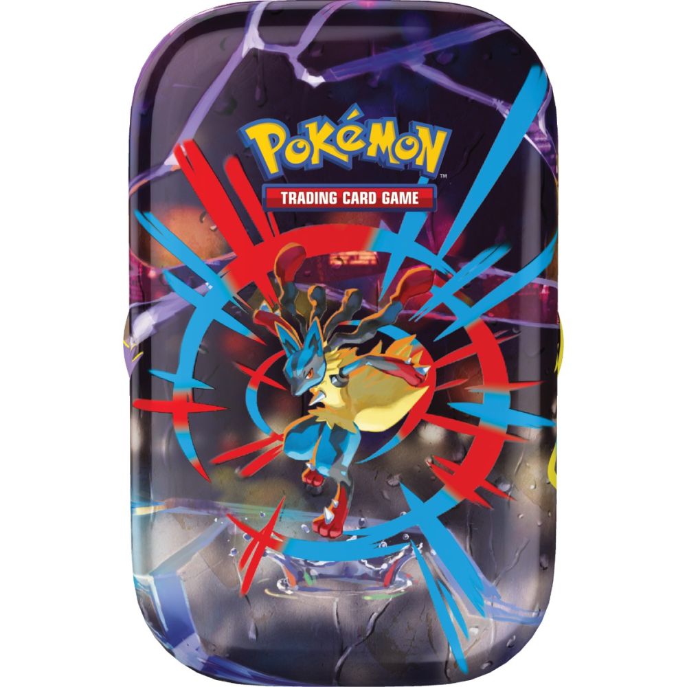 Set carti de joc in cutie Pokemon TCG, Mega Evolution 01 Mini Tins