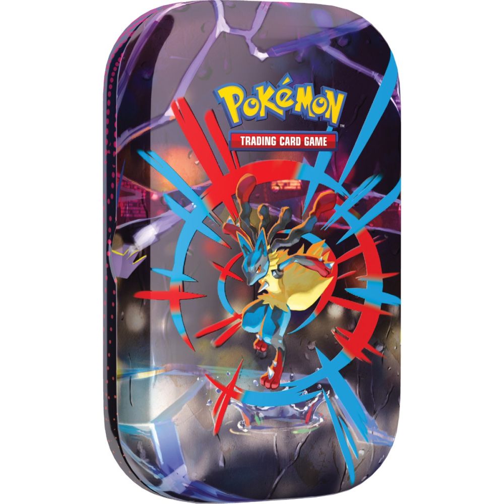 Set carti de joc in cutie Pokemon TCG, Mega Evolution 01 Mini Tins
