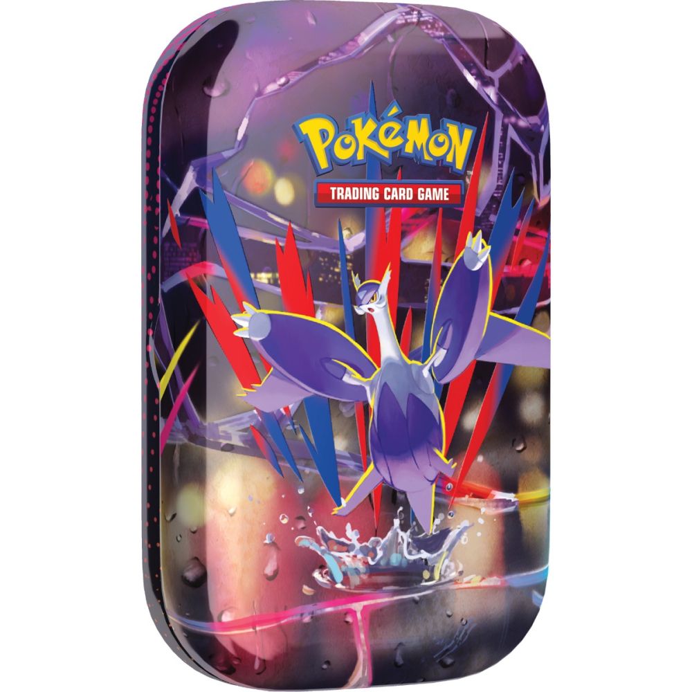Set carti de joc in cutie Pokemon TCG, Mega Evolution 01 Mini Tins