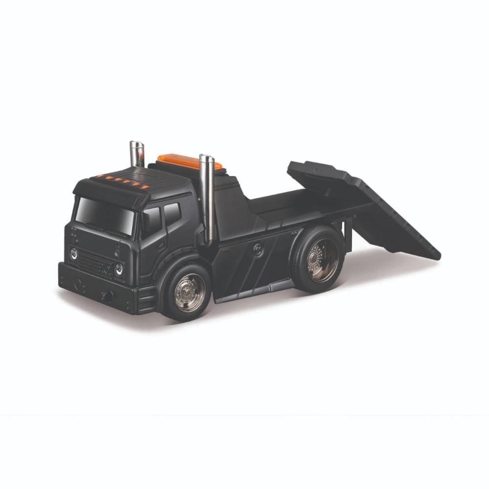 Transportator si masinuta, Maisto, Muscle Transports, JDM Flatbed si Audi Sport Quattro S1 E2 1986, 1:64