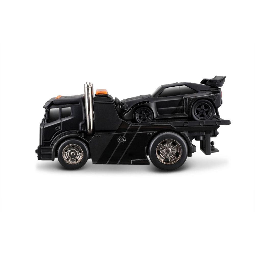 Transportator si masinuta, Maisto, Muscle Transports, JDM Flatbed si Audi Sport Quattro S1 E2 1986, 1:64