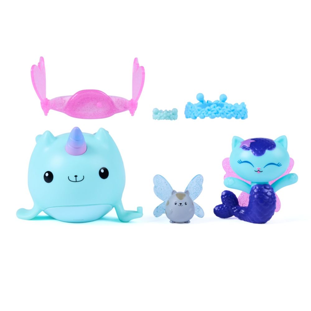 Set de joaca, Gabbys Dollhouse, Fairylandia, MerCat si Kitty Narwhal, 20157354