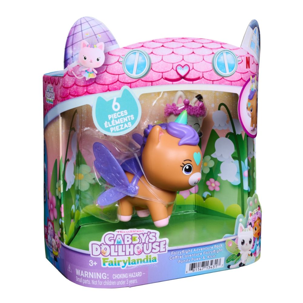 Set de joaca, Gabbys Dollhouse, Fairylandia, Pandy Paws si Kico, 20157354