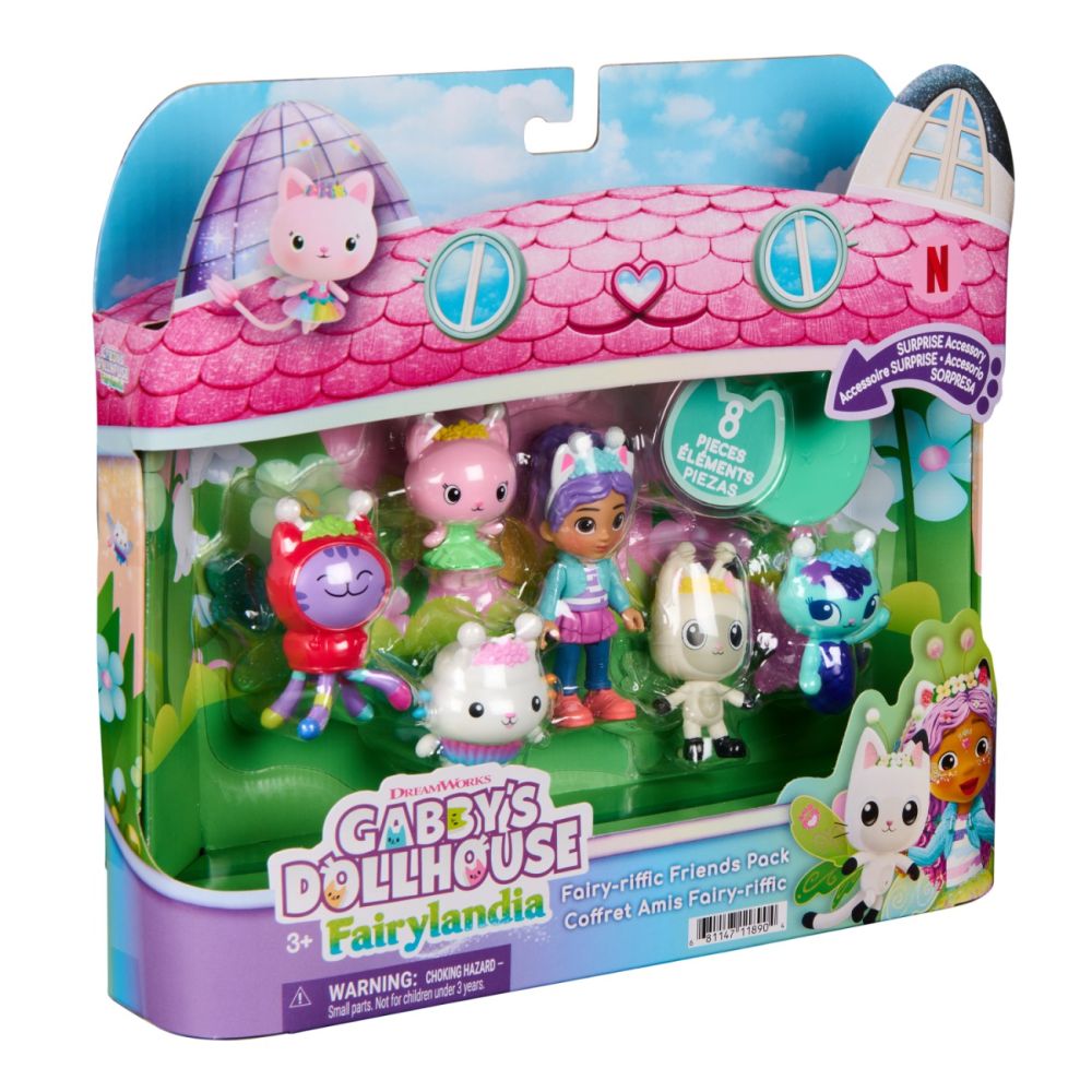 Set de joaca, Gabbys Dollhouse, Fairylandia, Fairy-Riffic Friends, 6076262
