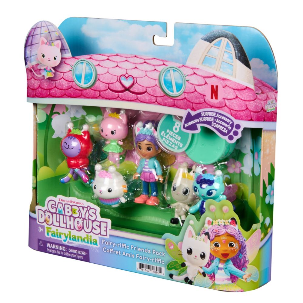 Set de joaca, Gabbys Dollhouse, Fairylandia, Fairy-Riffic Friends, 6076262