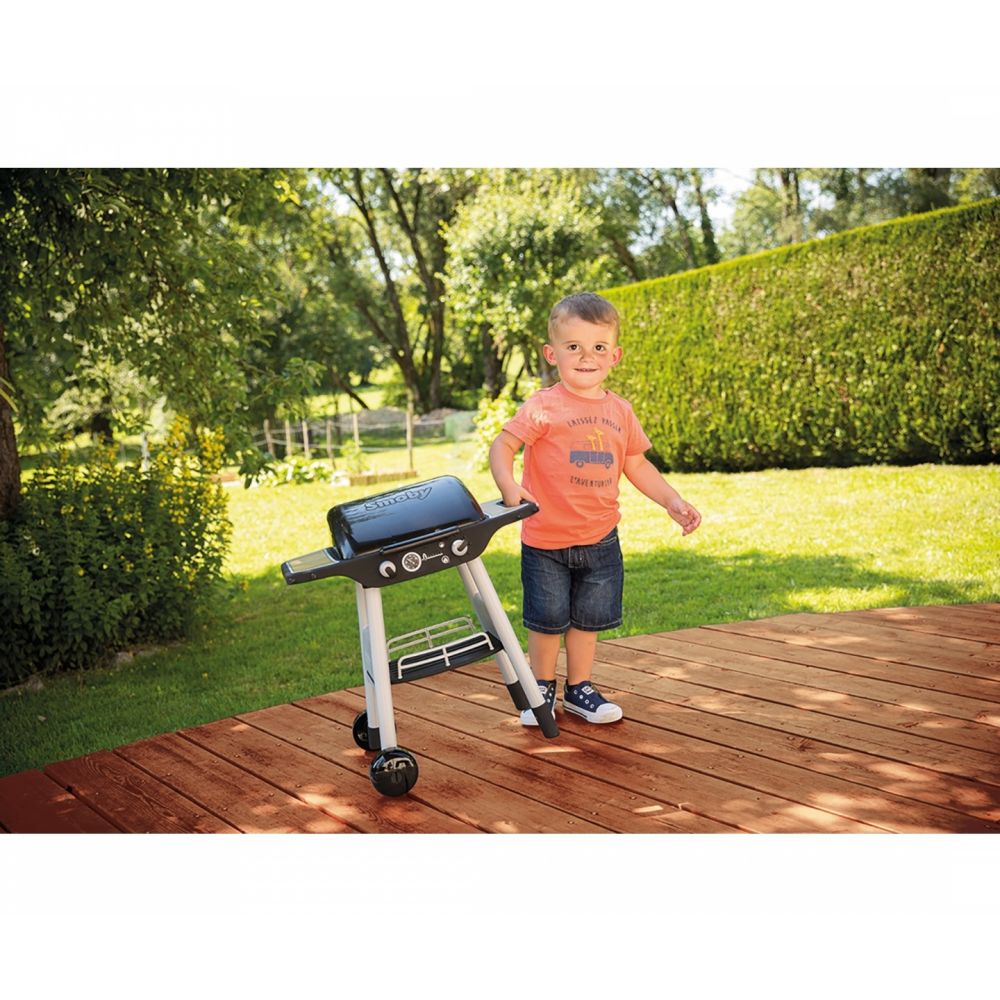 Set gratar cu accesorii, Smoby, BBQ Grill, 18 accesorii