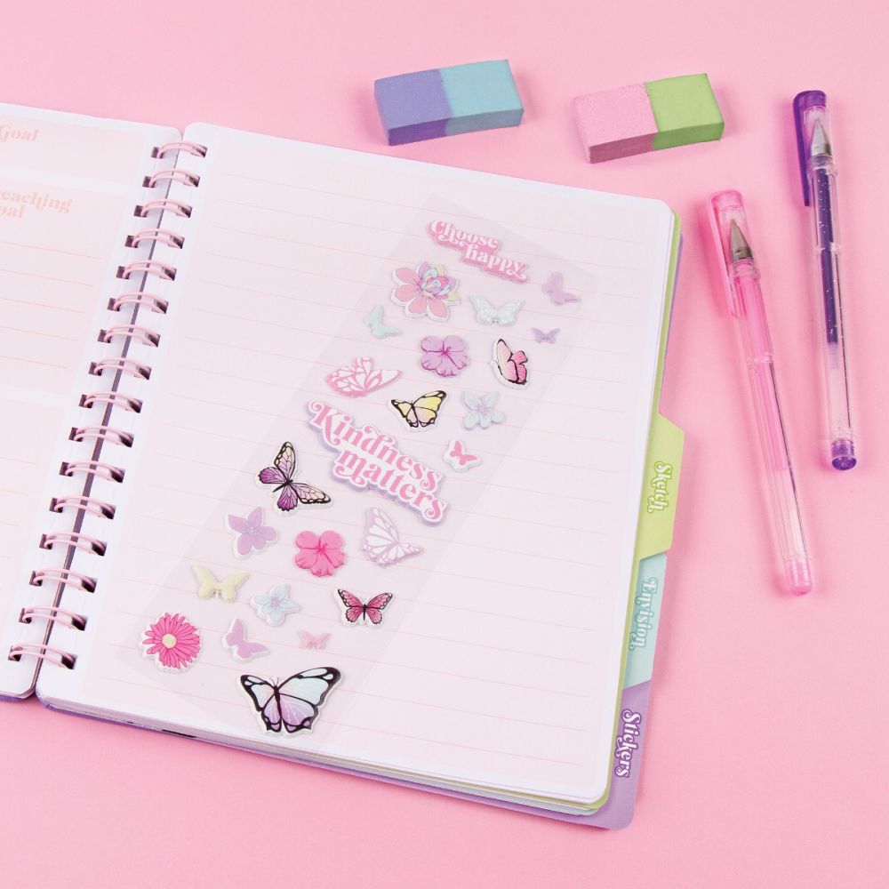 Jurnal si 2 pixuri cu gel, 3C4G, Butterfly Deluxe