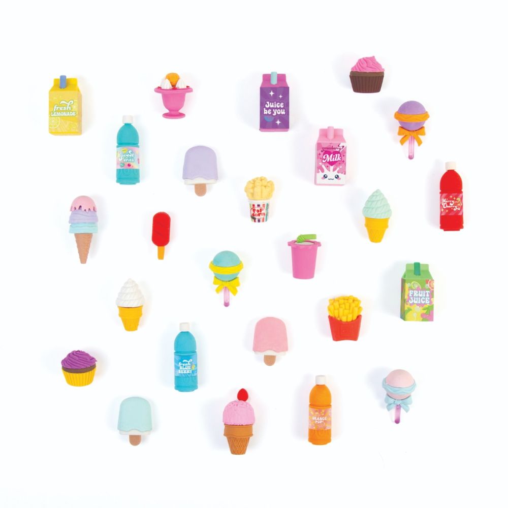 Set guma de sters, 3C4G, Snack and Sweets, 25 piese
