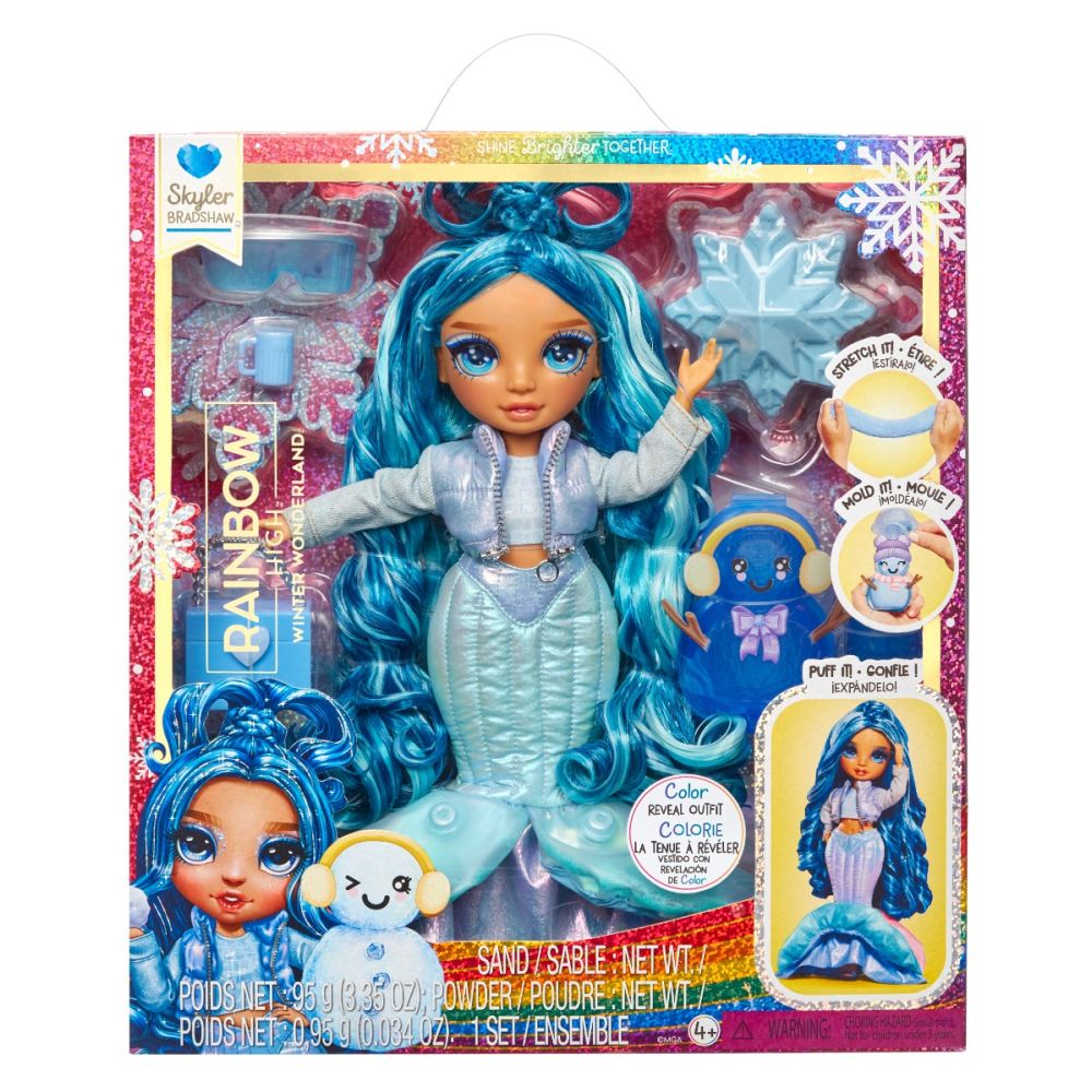 Papusa Rainbow High, Winter Wonderland, Skyler, 120834EUC