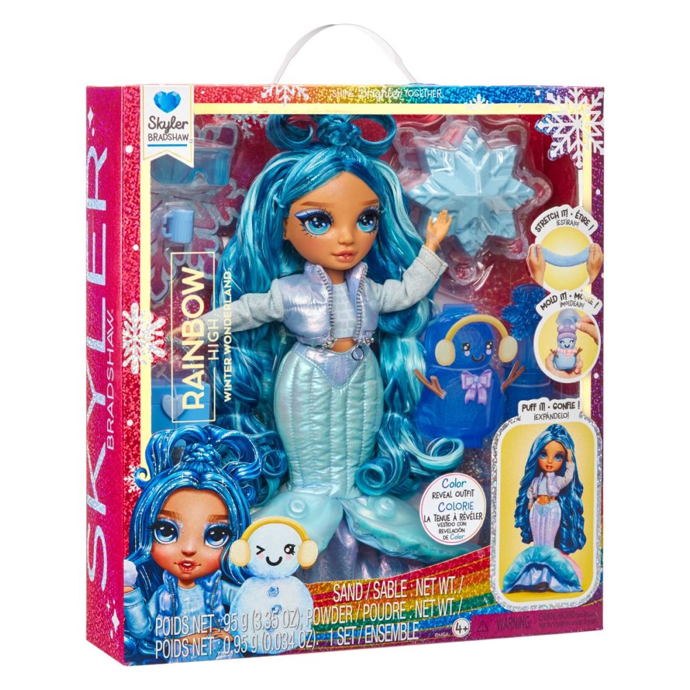 Papusa Rainbow High, Winter Wonderland, Skyler, 120834EUC