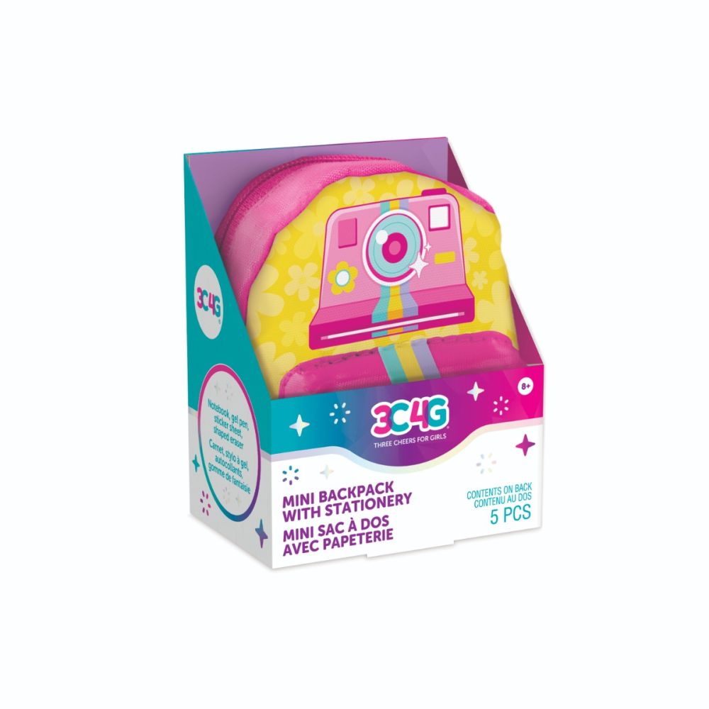 Mini ghiozdan cu accesorii, 3C4G, 5 piese