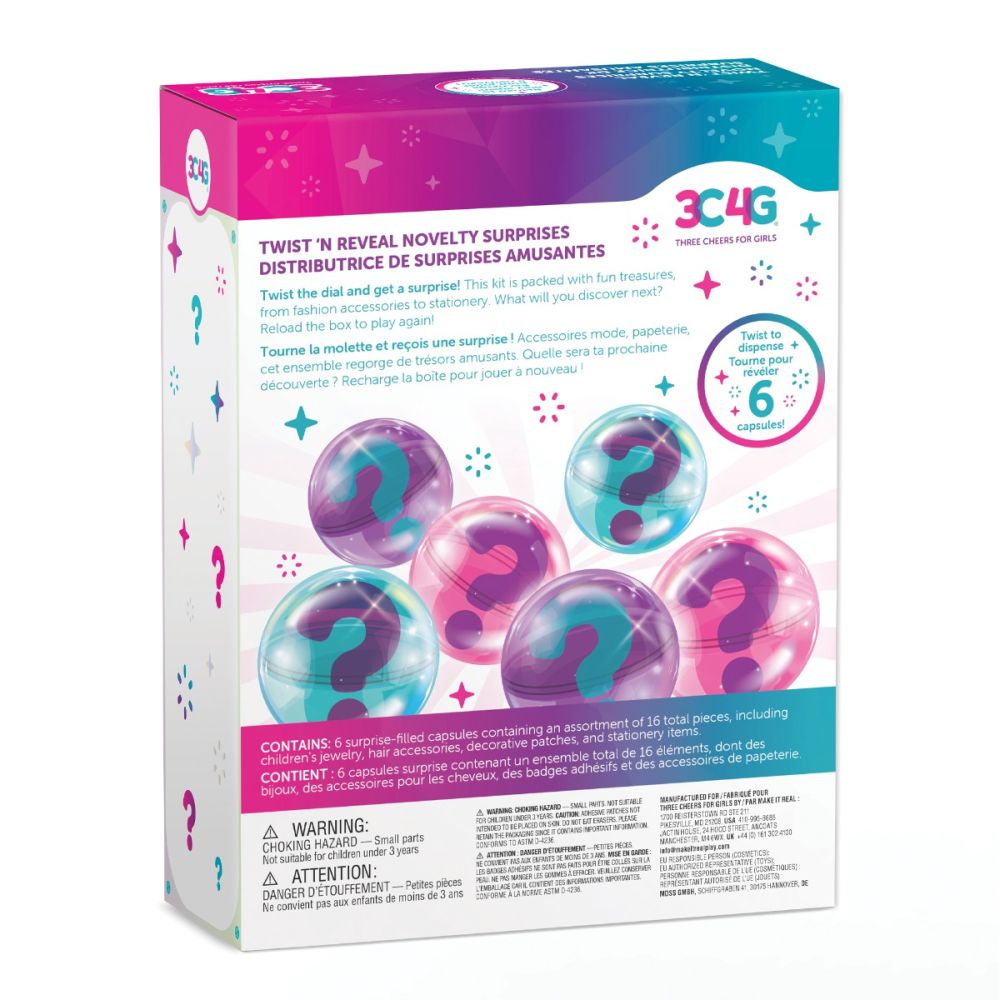Set accesorii surpriza, 3C4G, Twist N Reveal, 22 piese