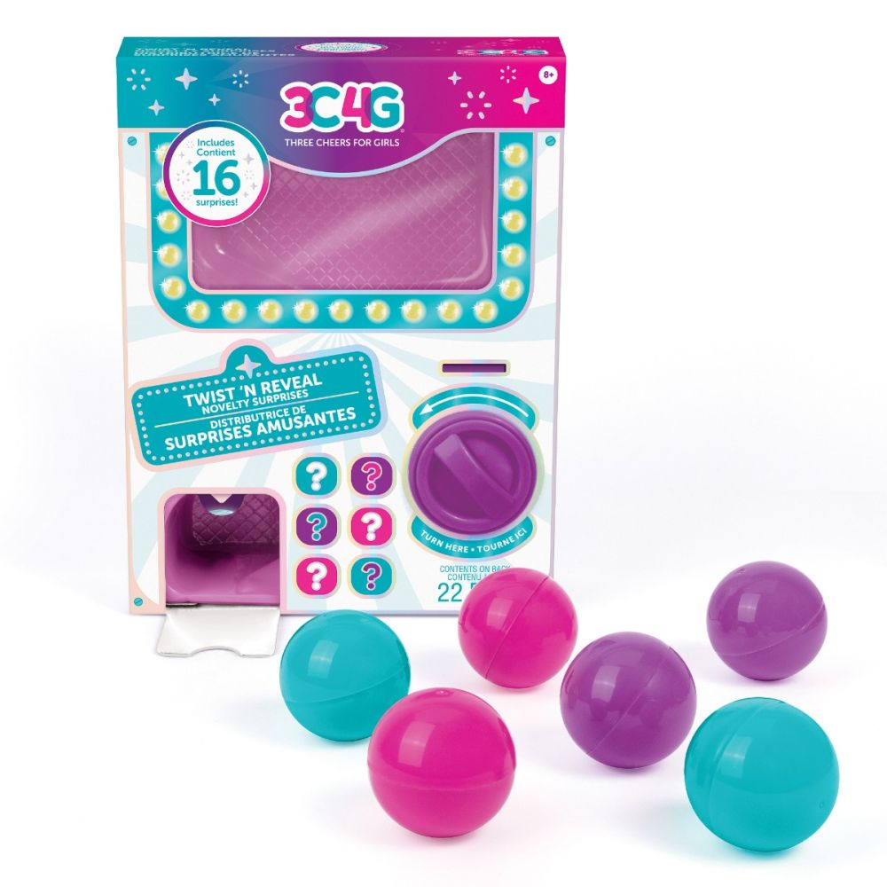 Set accesorii surpriza, 3C4G, Twist N Reveal, 22 piese