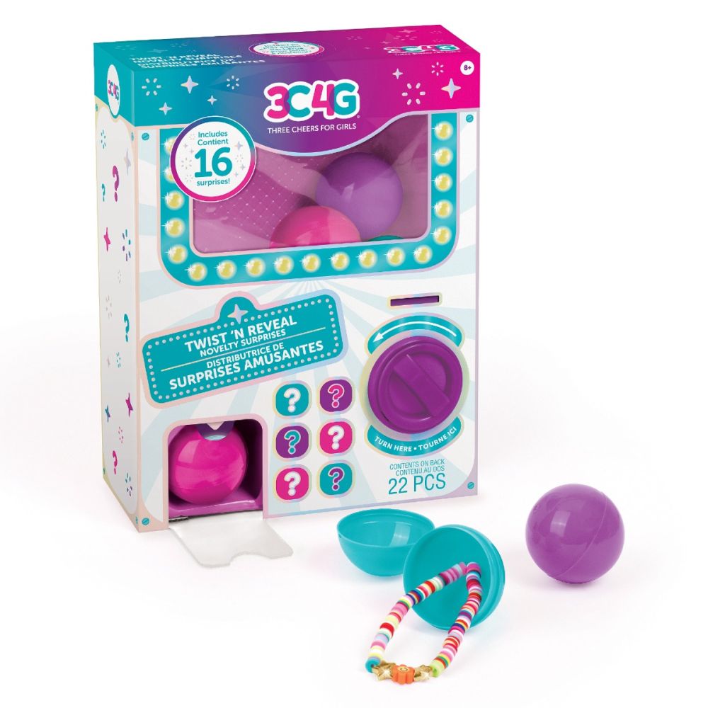 Set accesorii surpriza, 3C4G, Twist N Reveal, 22 piese