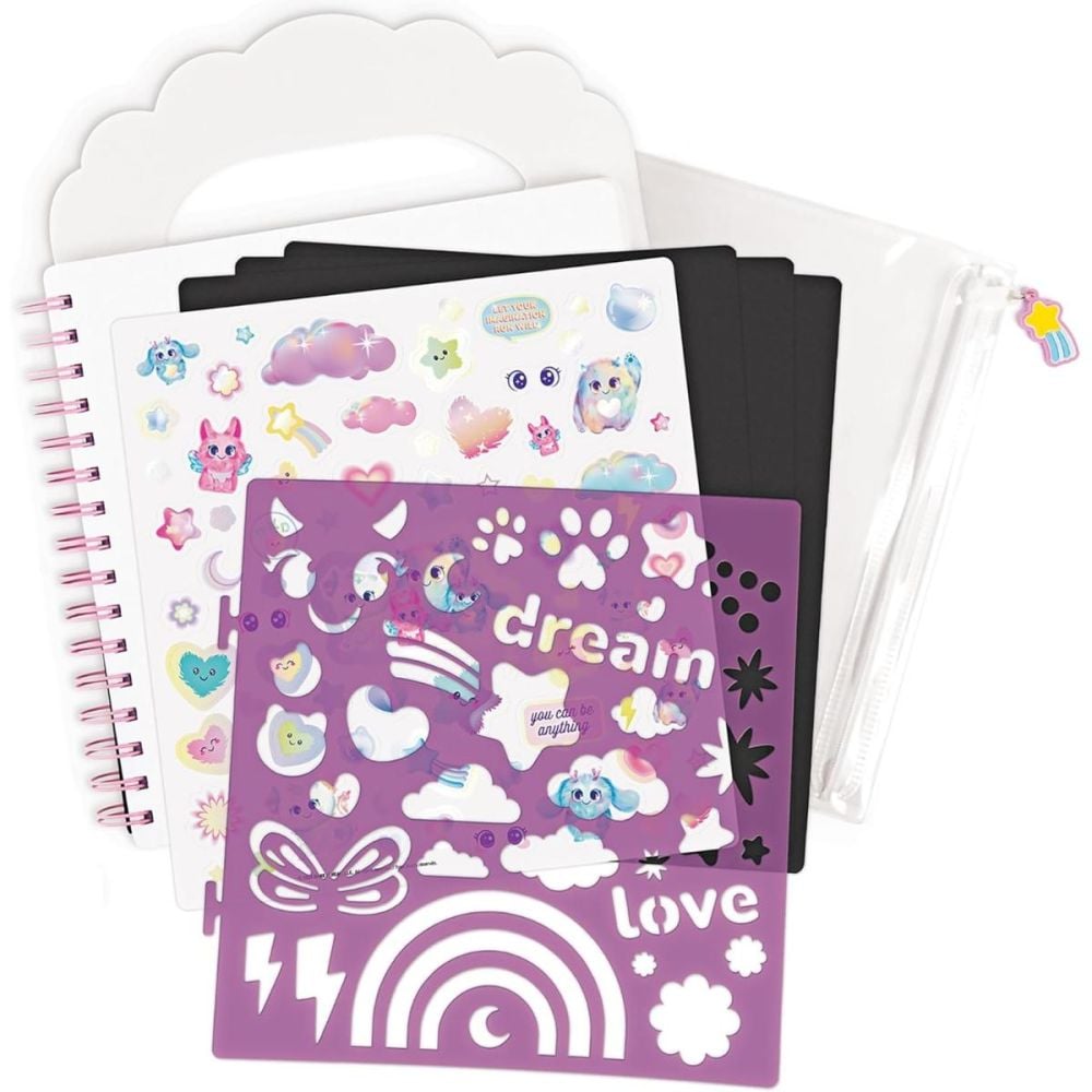 Set de desen cu tabla, creta si creioane, 3C4G, Travel Chalkboard