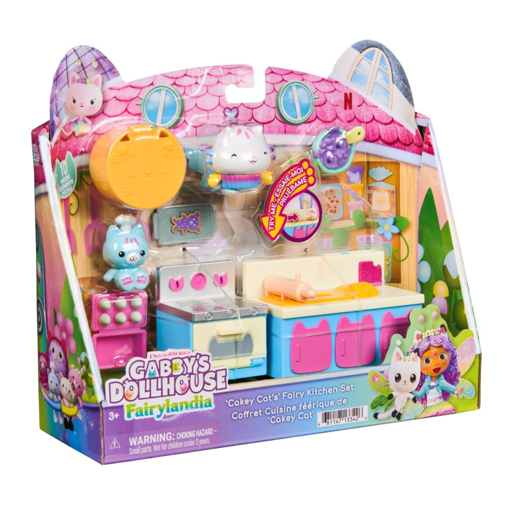 Set de joaca, Gabbys Dollhouse, Fairylandia, Cakey Cats Fairy Kitchen, 20158034