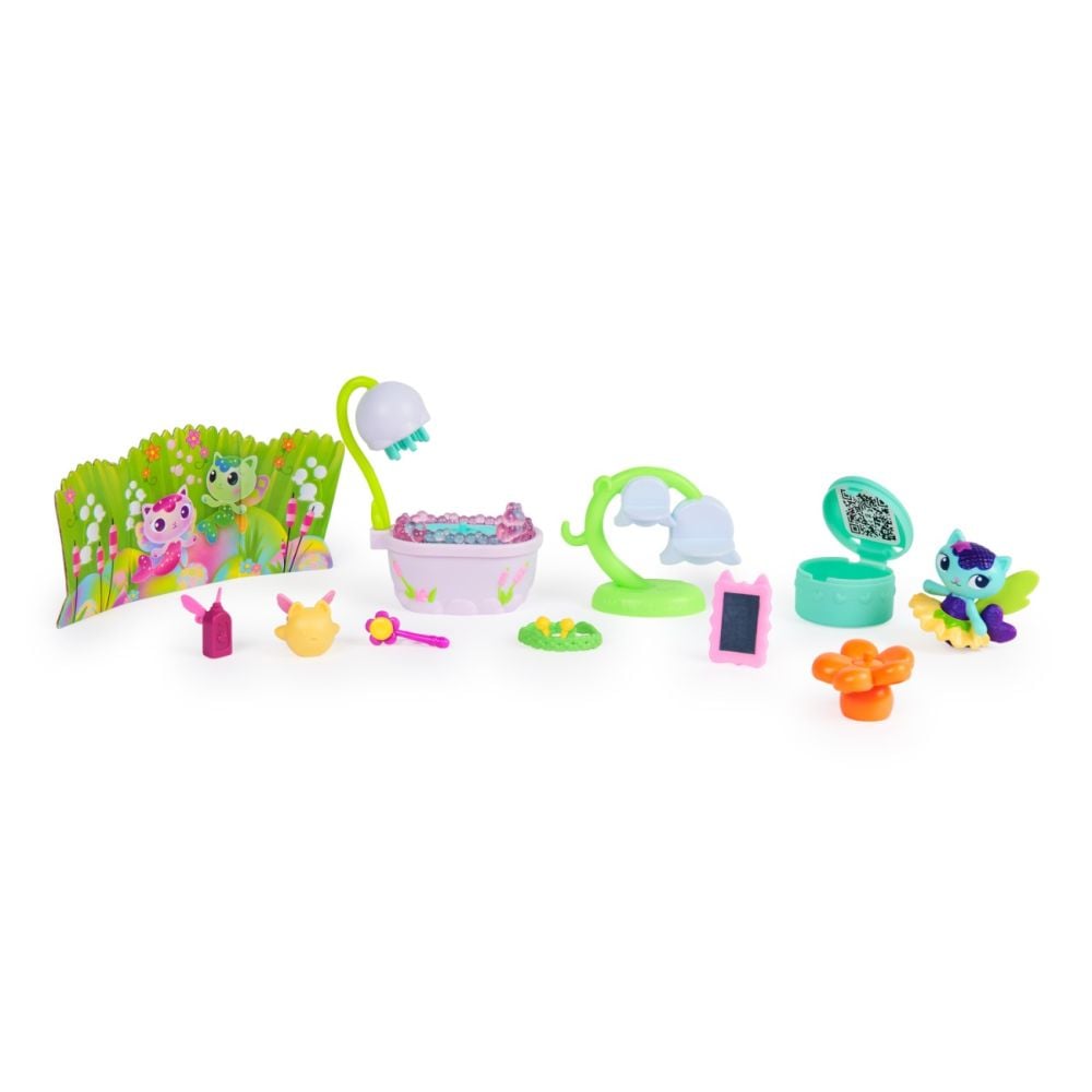Set de joaca, Gabbys Dollhouse, Fairylandia, MerCats Fairy Bathroom, 20158035
