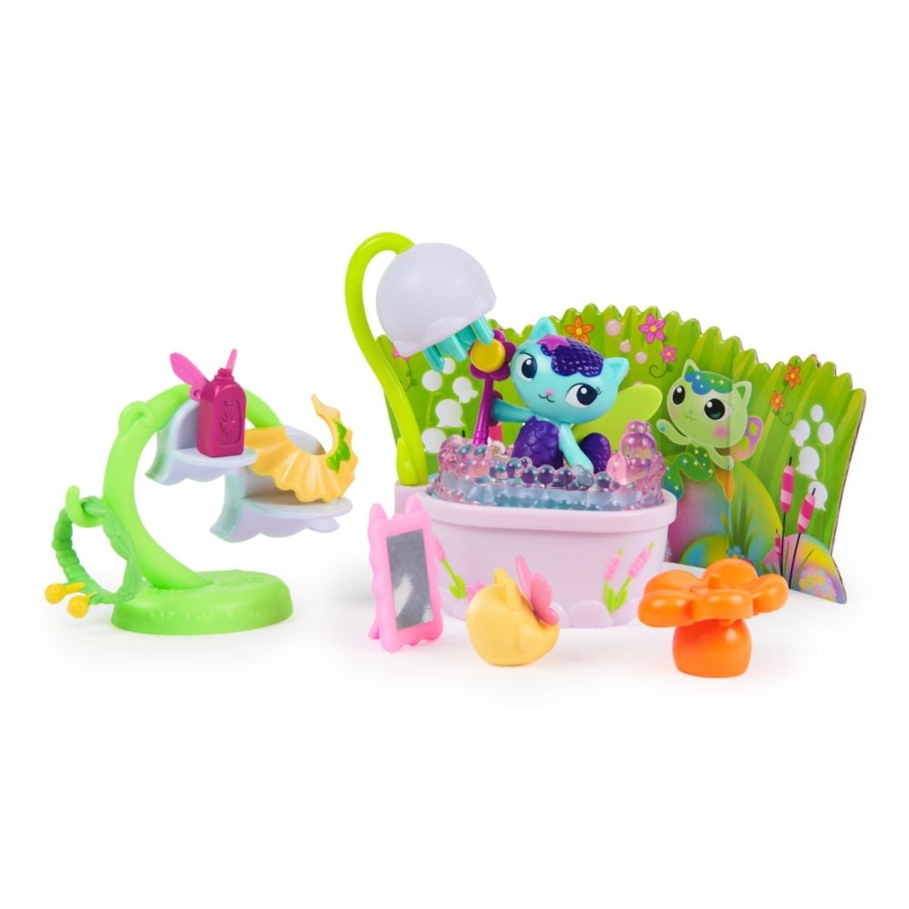 Set de joaca, Gabbys Dollhouse, Fairylandia, MerCats Fairy Bathroom, 20158035