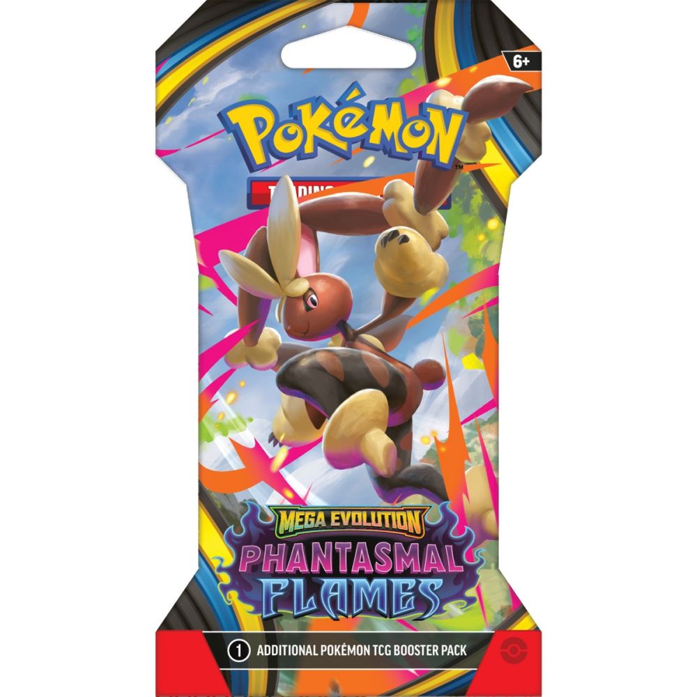 Set carti de joc, Pokemon TCG, Mega Evolution, Phantasmal Flames, Sleeved Booster