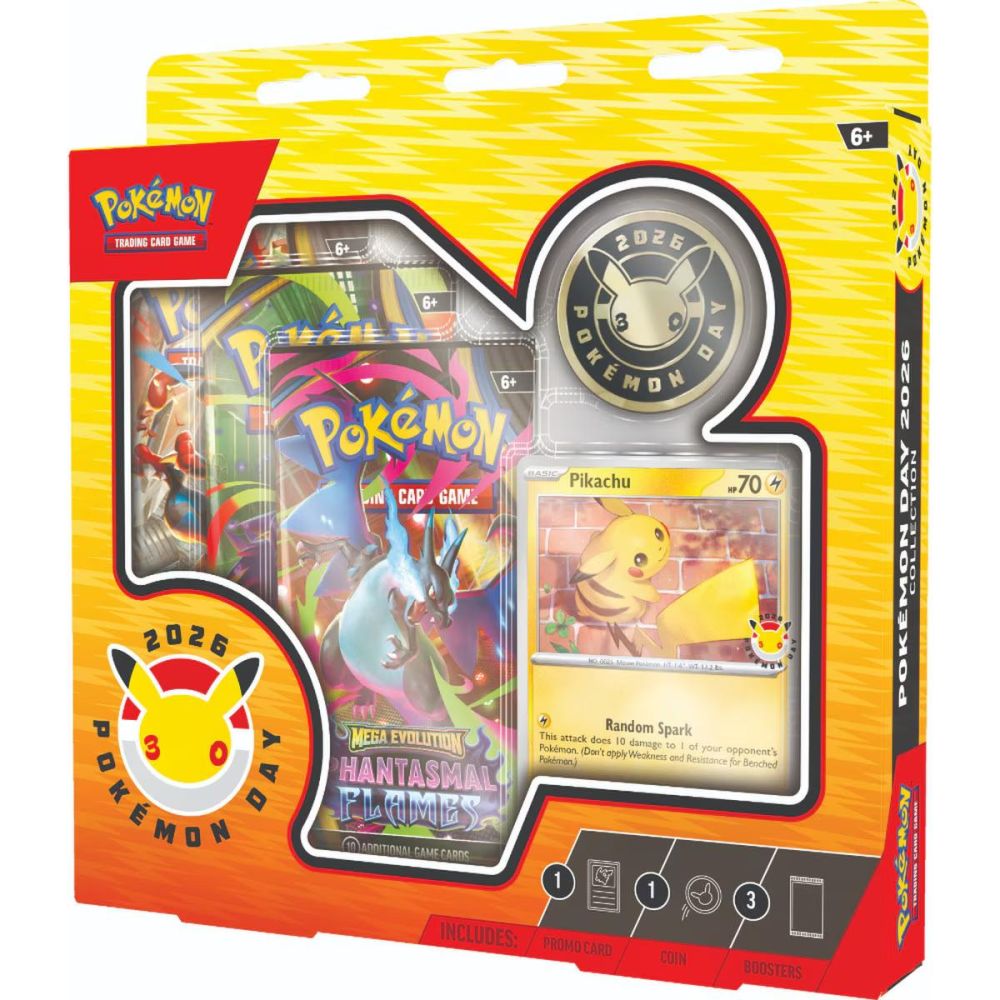 Set 3 pachete booster de carti, Pokemon TCG, Pokemon Day 2026