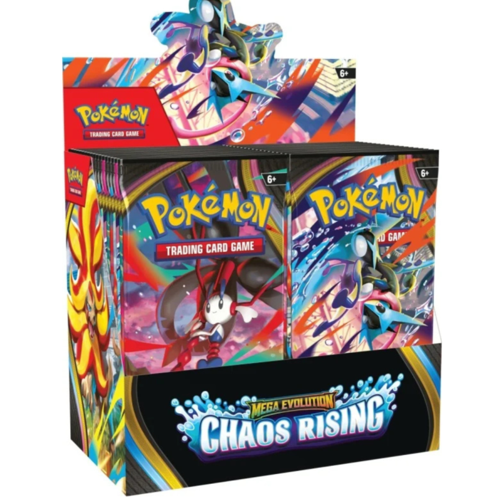 Set 10 carti de joc, Pokemon TCG, Mega Evolution, Chaos Rising