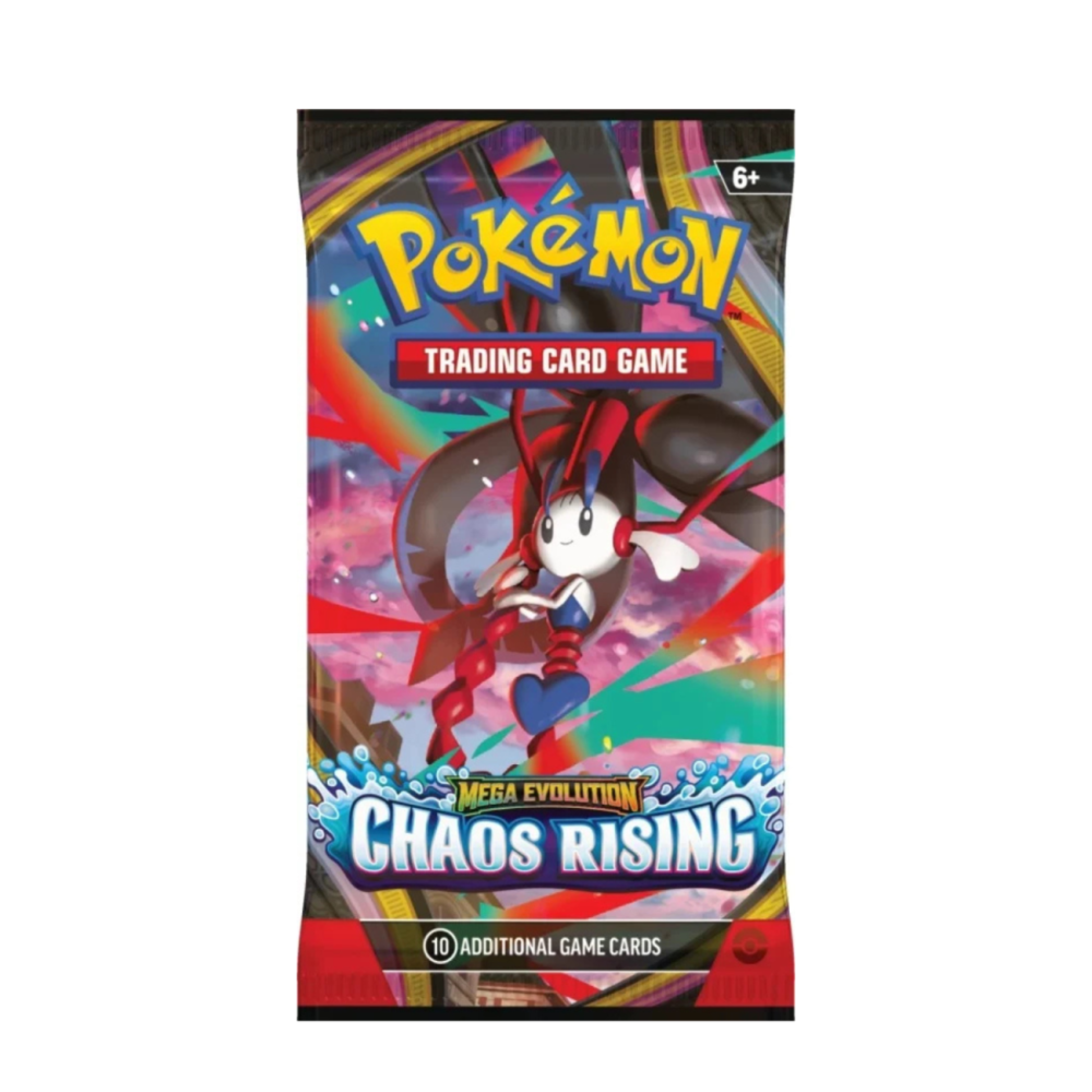 Set 10 carti de joc, Pokemon TCG, Mega Evolution, Chaos Rising