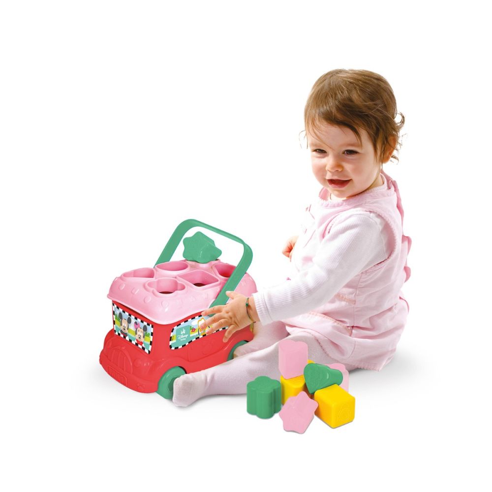 Set cu forme de sortat, Clementoni, Minnie Mouse