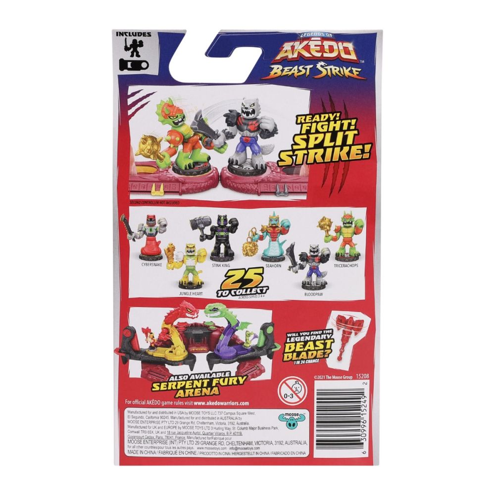 Figurina cu accesorii, Akedo, Beast Strike, Cybersnake, S5